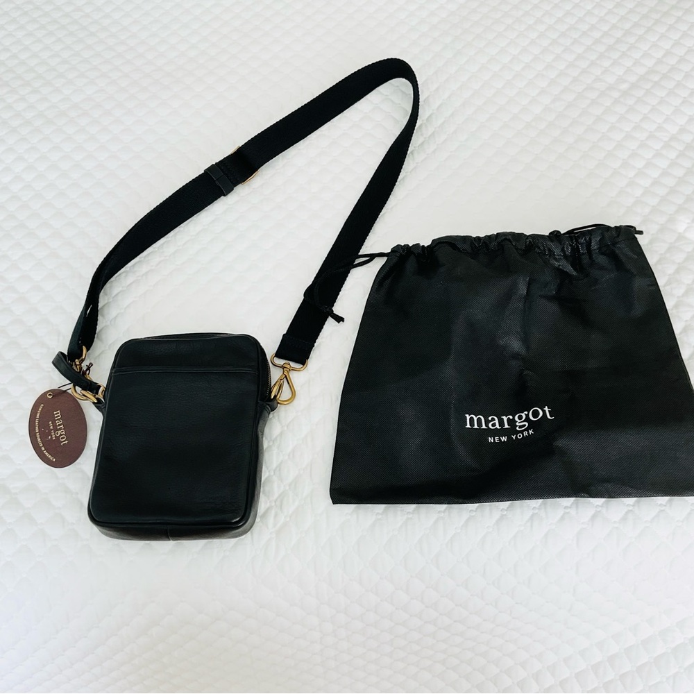 Margot New York Black Crossbody Bag, NWT